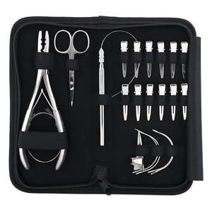 Kit de Pinzas para Extensiones de Cabello de Acero Inoxidable de Lujo, Color y Tamaño Personalizados, Doble Punta, Alta Calidad, ANAAIF - Product Image 4