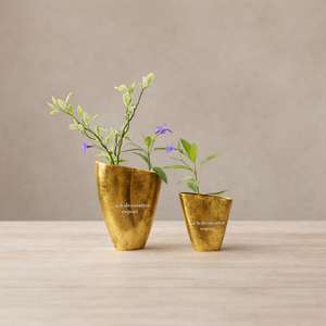 Juego de Jarrones de Aluminio Texturizado a Mano de Lujo, Jarrones Decorativos para Centros de Mesa, para Hogar Moderno, Bodas, Ecológicos - Product Image 2