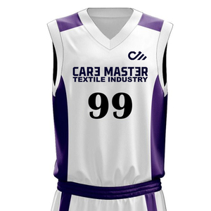 ชุดบาสเก็ตบอลพิมพ์ลายแบบซับลิเมชั่นคุณภาพสูง โพลีเอสเตอร์ 100% ไซส์ใหญ่ พร้อมคุณสมบัติระบายอากาศและให้ความอบอุ่น  รับสกรีนโลโก้ตามต้องการ - Product Image 4