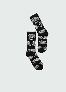 Calcetines de algodón para hombre primavera otoño nuevo Color sólido antiolor antibacteriano que absorbe el sudor venta al por mayor letra impresa - Product Image 2