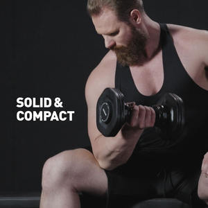 ดัมเบลเหล็กหล่อ23กก. แบบปรับได้ดัมเบลแบบหยอดตาปรับได้สำหรับฟิตเนสในร่ม - Product Image 2