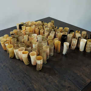 Vaso de Cuerno de Toro de Primera Calidad, Pulido a Mano, Cristalería de Lujo, Ecológico, Resistente al Calor, Embalaje de Cartón, para Uso en Campamentos - Product Image 6