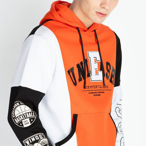 Sudadera con Capucha Oversize de Forro Polar Técnico, 100% Algodón, Tejido Liso, con Paneles de Diferentes Colores, Venta al por Mayor, Gran Demanda 2026, para Hombre y Mujer - Product Image 5
