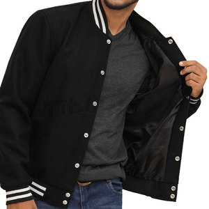 Veste Letterman en cuir durable avec manches en cuir, corps en mélange de laine de qualité supérieure, vêtements universitaires personnalisés, veste Letterman - Product Image 3