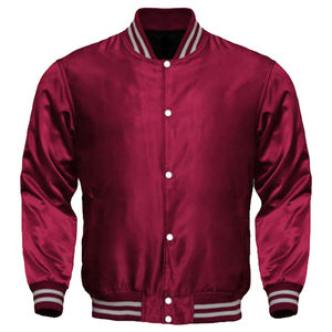 Chaqueta Bomber de Satén de Primera Calidad para Hombre, Bordado Naranja, Estilo Varsity de Baloncesto, para Invierno - Product Image 5