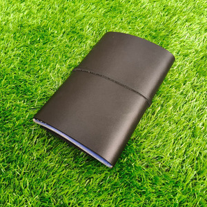 Funda de cuero de vaca negro de primera calidad para cuadernos A6 y cubiertas de diario para papelería ejecutiva, ideal para la mejor elaboración profesional. - Product Image 4