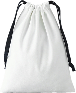 Bolsa Ecológica de Lona de Algodón Blanca de 7*9 cm con Cordón y Cinta de Grosgrain, para Compras - Product Image 4