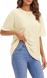 Haut court blanc à col en V et manches courtes pour femme, coupe classique, en coton tricoté, couleur unie, respirant, écologique, séchage rapide - Product Image 6