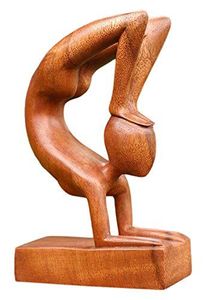 Elegant Wooden Yoga Pose Statue For Living Room Shelf <b>Table</b> <b>Decoration</b> And Modern Spiritual Home Styling - Product Image 5