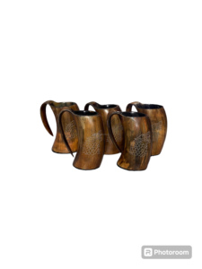 Viking Design Eco-Friendly Handmade Modern Custom Size Serving Horn Tankard New Release <b>Beer</b> Mugs Hotels Home Decor Parties - Product Image 2