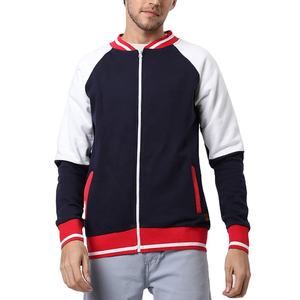 Blousons universitaires en laine peignée pour hommes, très demandés, de haute qualité, avec logo personnalisé, col mandarin, automne, réversibles, manches longues, grandes tailles - Product Image 1