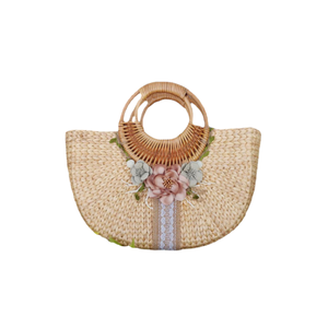 HIGH QUALITY Sustainable Fashionable Rattan Handbag Best Selling Durable Eco Friendly Woven Travel Beach <b>Tote</b> <b>Bag</b> - Product Image 1