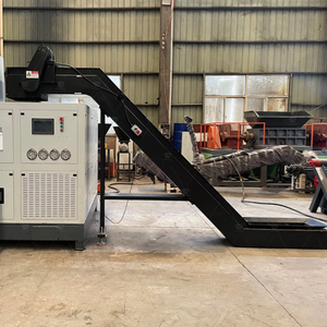 Alat mesin CNC sabuk sekrup Spiral konveyor Chip dengan tangki - Product Image 1