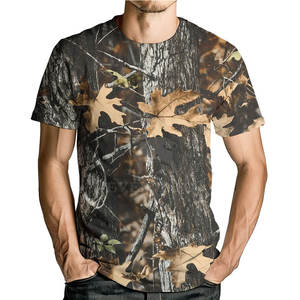 เสื้อยืดลายพรางป่า ผลิตในปากีสถาน ผ้าฝ้าย นุ่ม สวมใส่สบาย สไตล์ลำลองแนวสตรีทแวร์ - Product Image 2