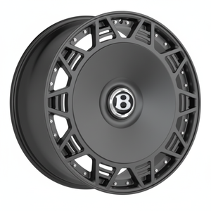 Llantas de aleación Bentley ligeras, forjadas por flujo, de una pieza, con radios múltiples, acabado plateado mecanizado, de 19, 20, 21 y 22 pulgadas. - Product Image 4