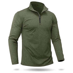 Sweat-shirt d'hiver unisexe de haute qualité à demi-zip, 100 % coton, tissu éponge anti-plis, respirant, design intelligent - Product Image 1