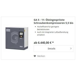 Compressore d'aria GA 5 - Product Image 1