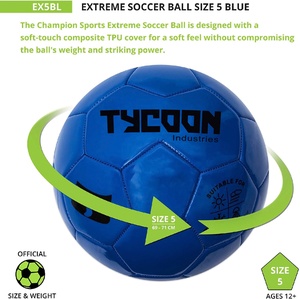 Balón de fútbol de PU cosido a mano, balón de fútbol para entrenamiento, nuevo diseño de promoción - Product Image 3