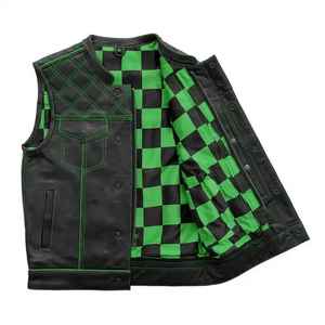 Gilet en cuir pour motard, style streetwear, design décontracté, produits tendance, gilet en cuir sans manches - Product Image 4