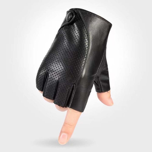 Gants de conduite pour femmes en cuir véritable, courts, marron foncé, avec fermeture éclair au poignet, franges et pompons, doublés, chauds pour l'hiver - Product Image 2