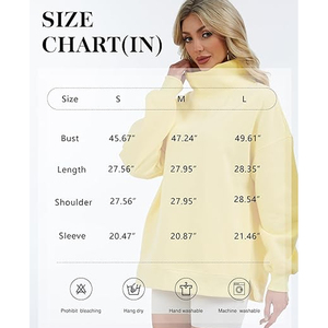 เสื้อสเวตเชิ้ตคอเต่าผ้าฝ้ายฟลีซสำหรับผู้หญิง รับผลิตแบบ OEM ป้ายกำกับส่วนตัว พิมพ์โลโก้ ปักโลโก้ จำหน่ายส่ง - Product Image 5