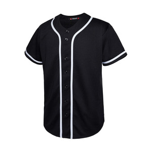 Mens <b>Baseball</b> Jersey Button Down Shirts Short Sleeve Hipster Hip Hop Sports Uniforms - Product Image 1
