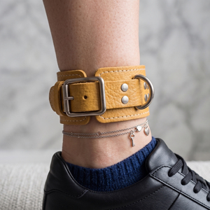Gym Leather <b>Ankle</b> Straps Adjustable D-Ring Foot <b>Support</b> Cuffs Gym Leg Strength Workout Weight Bodybuilding <b>Ankle</b> Straps - Product Image 6
