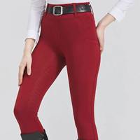 Meilleurs pantalons d'équitation unisexes d'hiver au design élégant, leggings équestres avec logo personnalisé, respirants, légers, en cuir PU pour l'entraînement
