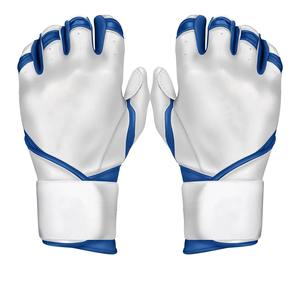 Guantes de Bateo de Cuero Duraderos Personalizables en Oferta, Diseño Transpirable con Cierre a Presión, para Mano Izquierda o Ambidiestra, Puño Largo, para Entrenamiento - Product Image 1