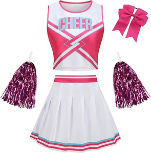 Ensemble d'uniformes de cheerleading personnalisés en polyester/coton de qualité supérieure avec strass pour filles et femmes, idéal pour les équipes de compétition professionnelles - Product Image 1