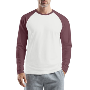 Men's <b>Raglan</b> Long Sleeve 100% Cotton 180 GSM T-Shirt <b>Top</b> Casual Solid Anti-UV Eco-Friendly Breathable Everyday Fashion - Product Image 4
