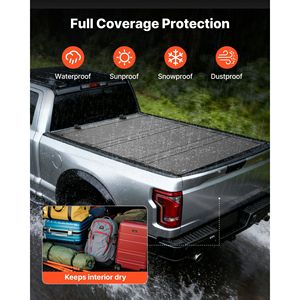 Bâche rigide pliable en trois parties pour benne de camion Dodge Ram 1500 2019-2025, 5,6 pi, étanche, design à profil bas pour benne de 67,4 po - Product Image 5