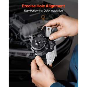 Heavy-Duty Aluminum <b>Engine</b> Motor <b>Mount</b> Replacement for 2014-2018 Chevrolet Silverado 1500 5.3L V8 Secure Support Black Universal - Product Image 6