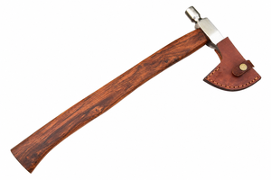 Hache large en acier à haute teneur en carbone avec manche en bois, hache de camping pour fendre du bois, outil de bricolage, garantie de 2 ans - Product Image 3