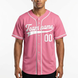 Maillot de baseball personnalisé, uniforme d'équipe, style boutonné, maillot de sport avec logo personnalisé, fabricant OEM - Product Image 1