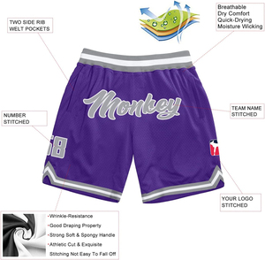 Shorts de basketball athlétiques durables, personnalisables avec logo d'équipe, respirants, pour les matchs de ligue - Product Image 2