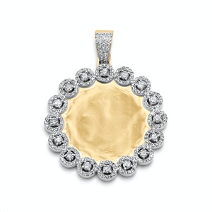 Custom Photo Memorial Pendant HipHop Pendant 925 Silver VVS Moissanite Pendant Custom Picture Circle Pendant Pass Diamond Tester - Product Image 1