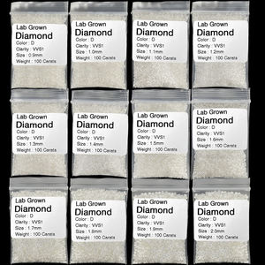 Diamantes HPHT cultivados en laboratorio sueltos de 0.014 ct a 0.019 ct, talla brillante Star Sieve, DEF VVS VS, pulido excelente para fabricación de joyas a granel - Product Image 3