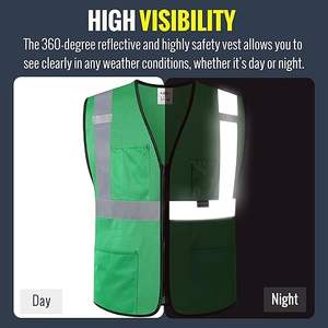 Chaleco de Trabajo de Alta Visibilidad para Hombre, Ropa de Seguridad Reflectante de Alta Calidad - Product Image 5