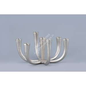 Support de bougie en métal et aluminium à 7 bras, design moderne, résistant à la chaleur, idéal pour mariages et Noël - Prix de gros usine - Product Image 1