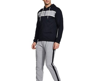 <b>Men</b> Casual Printed Comfortable Lightweight Winter Hooded Solid Midweight Tracksuits Running Wear <b>Pullover</b> - Product Image 2