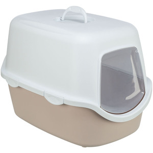 Bac hygiénique Vico rose/blanc 40 x 40 x 56 cm pour litière de chat et accessoires - Product Image 1