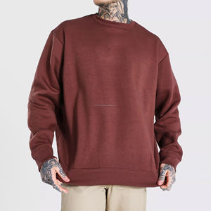 Sweat-shirt en molleton de coton et polyester de qualité supérieure pour homme, col rond, logo personnalisé, confortable et respirant, idéal pour l'hiver - Product Image 1
