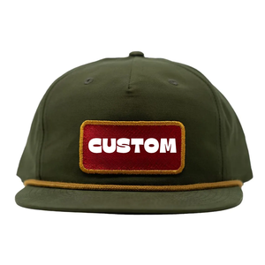 Casquette Snapback unisexe à 5 panneaux avec logo brodé personnalisé OEM Casquette de baseball Casquette réglable à bord plat pour streetwear et utilisation promotionnelle - Product Image 1