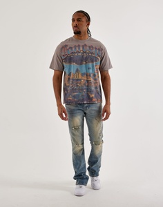 T-shirt vintage streetwear épais imprimé DTF, style streetwear haut de gamme, 300 GSM, pour la mode hivernale - Product Image 4