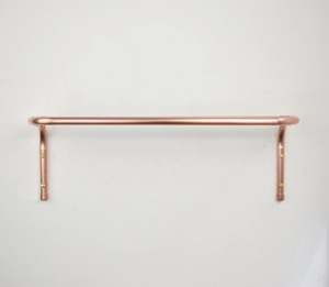 Porte-serviettes mural en métal à double rail en acier inoxydable pour salle de bain - Product Image 3