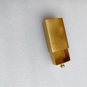 Boîte à allumettes de luxe en laiton fait main avec tiroir coulissant pour une décoration intérieure moderne - Product Image 4