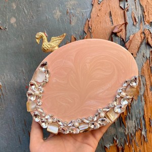 Eco-Friendly Non-Toxic Resin Women's Clutch Purse Fashion Glazed OWL Shape Angel Theme MN EXPORTS Holiday & Wedding Gift - Product Image 3