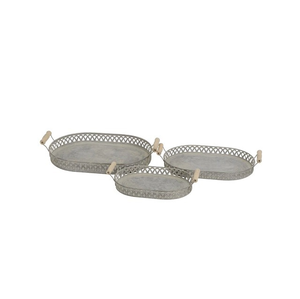 Bandeja de Metal Rústica Hecha a Mano con Asa Dorada para Alimentos y Frutas, Bandeja de Acero Inoxidable de Alta Calidad para Servir Alimentos en el Hogar - Product Image 6