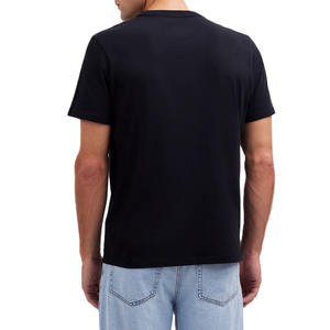 Camisetas de algodón con cuello redondo para hombre, logotipo personalizado, ropa urbana informal, fabricación de ropa de marca privada, camiseta de algodón para hombre - Product Image 3